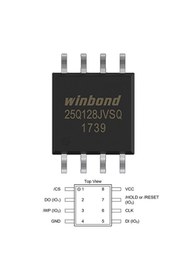 Resim Genel Markalar Winbond W25q128jvsıq 3.3v Spı 128m-bit Serial Flash Memory With 