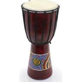 Resim VeraGlobe Buğz Batikli Ahşap Darbuka 30 cm 