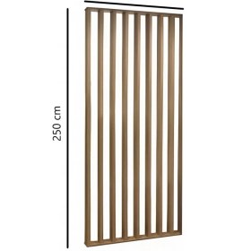 Resim 100CM x 250CM Ahşap Çıtalı Paravan Oda Ayırıcı Seperatör Duvar Dekor 100CM x 250CM 