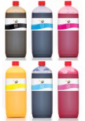 Resim Qc Epson Sc-f9400h Süblimasyon Mürekkebi Florasan Pink Ve Florasan Yellow Pro 1000ml Set 6 Renk 
