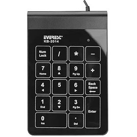 Resim Everest KB-2014 Siyah USB Dokunmatik Numerik Standart Klavye 