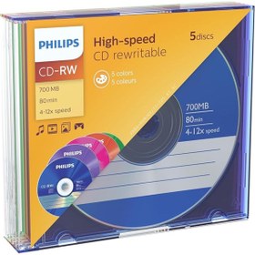 Resim Genel Markalar CD-RW CD Boş 700 MB 5-er CW7D2CC05/00 