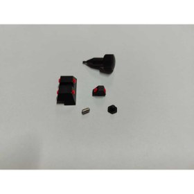 Resim Ufuk Av Bayii Glock 19 Çelik Gez Arpacık Takımı Kırmızı Fiber 