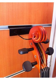 Resim Maxtone Vkstd Raylı Keman Standı Aksesuar Raylı Sistem Sayesinde Ayarlanabilir Gövde Desteği, Yumuşak Sünger Koruma Katmanı Ve Güvenli Yerleştirme İçin Kaymaz Ayaklar 