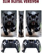 Resim KT Decor Kara Panter Playstation 5 Full Sticker Kaplama Seti 