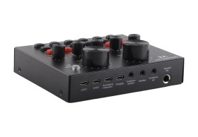 Resim Shineyee Mobil Ve Bilgisayar İçin Canlı Yayın Ses Kartı - 112 Elektro Ses, 18 Ses Efekti, Mikrofon Ve Tonalite Ayarı, 7 Bağlantı Yöntemi, Yerleşik Batarya İngilizce Diğer 