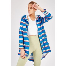 Resim Maraton Comfort Kadın Kapşonlu Uzun Kol Saks Yağmurluk 19327 