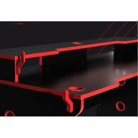 Resim Nesseshop Atlantix E-Spor Oyuncu Masası Dekoratif Ve Kullanışlı Siyah 