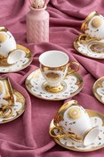 Resim Acar Zaira 6 Kişilik Kahve Fincanı Takımı - 90 ML 