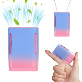 Resim Mini Fan,taşınabilir Boyun Fanı, Mini El Fanı Kişisel Fan USB Şarj Edilebilir 3 Hızlı Küçük Cep Fanı(Pembe) 