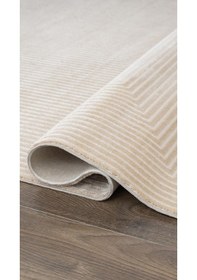 Resim By Özer Halı Açık Taş Renk Geometrik Desenli Modern Karmen Halı Merit Mr010a Salon Halısı Çok Renkli 