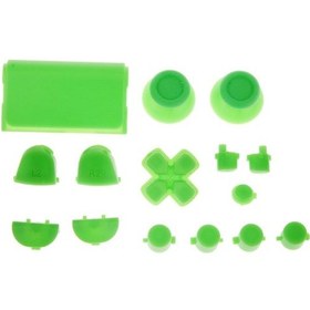 Resim Suntek Magideal L2 R2 L1 R1 Düğme Mod Sony PS4 Denetleyicisi İçin Düğme Seti Yeşil 