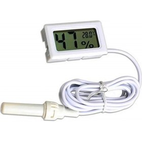 Resim Robotekno Dijital Nem Ölçer Problu Kuluçka Nem Higrometre Termometre Ölçüm Cihazla 