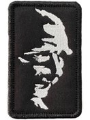 Resim Genel Markalar Siyah Zemin Atatürk Portesi Nakış Patch Peç 5 X 8 Cm 