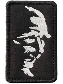 Resim Genel Markalar Siyah Zemin Atatürk Portesi Nakış Patch Peç 5 X 8 Cm 