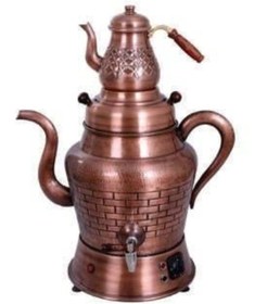 Resim Anka DemlikTipi Elektrikli 3Demlikli Bakır semaver 