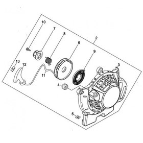 Resim Echo Srm520 Motorlu Tırpan Starter 