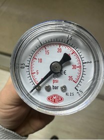 Resim SIMGA 0-2,5 Bar Çap Ø40 Mm Arkadan Bağlantılı Kuru Tip Manometre 