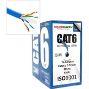 Resim Teknogreen Tk-Cat06M Mavi 0.57Mm 305Mt Cat6 Kablo 