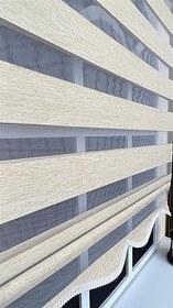 Resim StorBurada Zebra Stor Perde Sütlü Kahve Etek Dilimli Z-STB400V03 Sütlü Kahve 150 x 260 