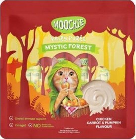 Resim Moochie Creamy Tavuk Havuç Ve Balkabaklı Sıvı Krema Kedi Ödülü 25x15 Gr 