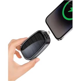 Resim Drnds Ultra Hafif Güneş Enerjili Powerbank Anahtarlık Uyumlu Açık 