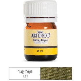 Resim Artdeco Kumaş Boyası 25Ml Yağ Yeşili 131 