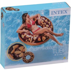 Resim Intex Çikolatalı Donut Simit 114 Cm 