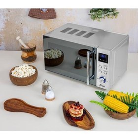 Resim Zln1238 | Dijital Mikrodalga Fırın | 20l | 700w | 6 Kademeli | Buz Çözme | Paslanmaz Çelik 