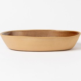 Resim MOCHA STONEWARE GONDOL BÜYÜK BOY SERVİS TABAĞI 