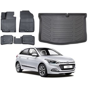 Resim Hyundai İ20 2015 Model 3d Bagaj Havuzu+3d Araca Özel Paspas Takımı Luxury Serisi 