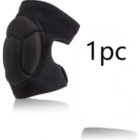 Resim Chuangyinshop Siyah 1 Adet Dizlik Yetişkin Kaymaz Kalın Eva Sünger Diz Koruyucu Siyah 