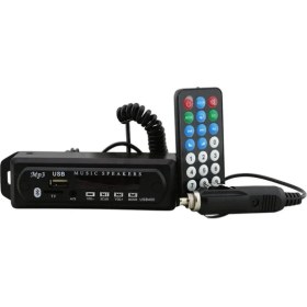 Resim Clas Bluetoothlu Araç Oto Teyp Aux USB Sd Mikrofonlu Dönüştürücü Çevirici Mp3 Modülü Müzik Çalar 