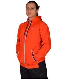 Resim Joma Poly. Stork - Erkek Turuncu-Siyah Kapüşonlu Spor Sweatshirt Turuncu 