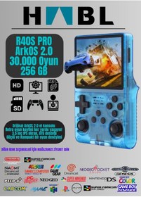 Resim habl Retro Arcade R40s Pro Arkos 2.0 30.000 Oyunlu El Konsolu 256 Gb 