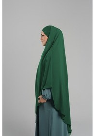 Resim Hürrem Bone Zümrüt Pratik Hazır Geçmeli Tesettür Eşarp Krep Bağcıklı Sufle Hijab 2313 37 