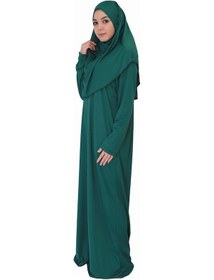 Resim Zehranaz Namaz Elbisesi Kabe Yeşili Fermuarsız Namaz Elbisesi Çok Renkli 