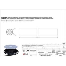 Resim IBRAS 68137 Benzin Hortumu Dıstan Örgülü 8.0 Mm X 13.0 Mm Nbr-B Tipi Makaralı 