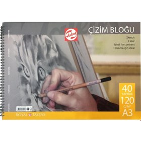 Resim Talens Çizim Bloğu Spiralli 120g A3 40 Yaprak 