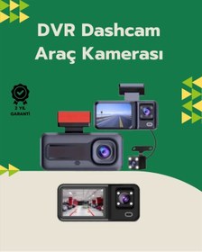 Resim shopwave Tam Kapsamlı Araç Güvenliği: 3 Kameralı Full HD Kayıt Sistemi ile Ön, İç ve Arka Görüş 