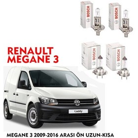 Resim MEGANE 3 2009-2016 ARASI ÖN UZUN-KISA 4 LÜ FAR AMPÜLÜ TAKIMI BOSCH 