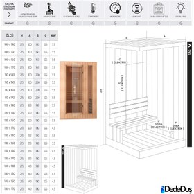 Resim Ev tipi Sauna | Mod - 100x170 / Ahşap / Sauna 