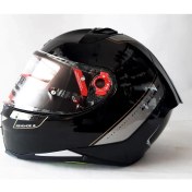 Resim MT Kask MT Revenge 2 Solid A11 Gloss Black Şeffaf Vizörlü 