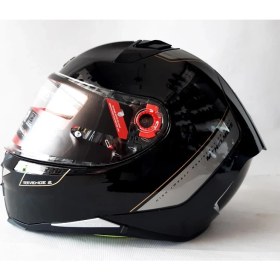 Resim MT Kask MT Revenge 2 Solid A11 Gloss Black Şeffaf Vizörlü 