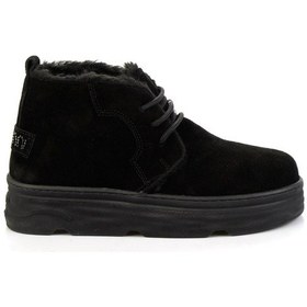 Resim Siyah Hakiki Deri Kadın Bot & Bootie K02748100302 Siyah 