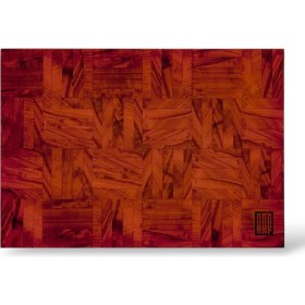 Resim Kaf Ahşap End Grain Kesme Tahtası Paduk 