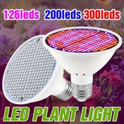 Resim LED Tam Spektrumlu Büyüme Işığı Ampulü, Kapalı Bitkiler, Tohumlar ve Çiçekler İçin - UV/IR Kırmızı Mavi Işık E26/E27 Taban, 110V/220V, 180° Döndürme, 126/200/300 LED'ler, Seracılık, Terraryum ve Hidroponik İçin İdeal, Hidroponik Bitki Büyüme Işığı | Tam Spektrumlu Işık | Esnek Kazan Tasarımı, Kapalı Bitkiler İçin Işık Ampulleri 