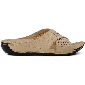 Resim Ayakmod Ayakmod 16.004 Bej Kadın Günlük Terlik 001 