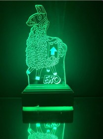 Resim Kişiye Özel 3D Fortnite Lama Masaüstü Led Lamba 