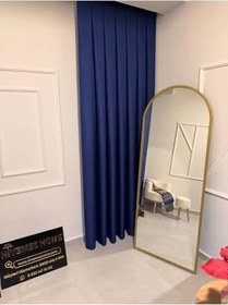 Resim Nivemeshome Roma 18542-D K.İndigo Keten 1/3 Sık Pileli Fon Perde Apm,İndigo 70 X 280 